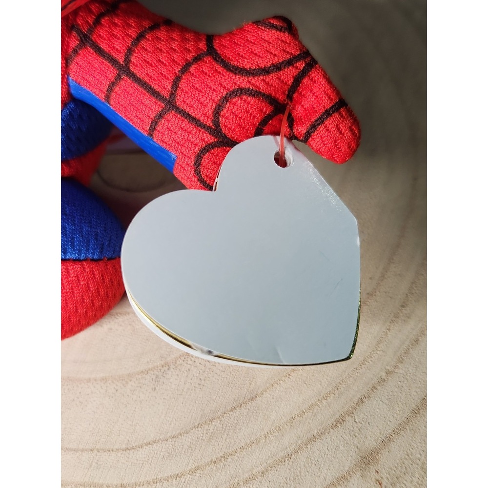 Spider-Man Beanie Babies TY 6" Marvel Plush Toy with Tags BRAND NEW Mint‎ Cond - Picture 13 of 15